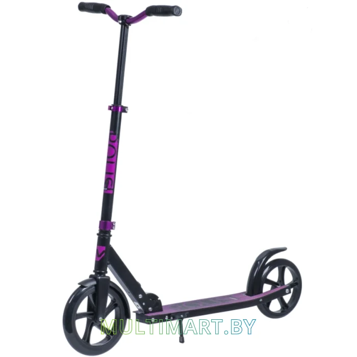 Самокат Novatrack Polis Pro 230.POLIS.VT20 (черный/фиолетовый, 2020)